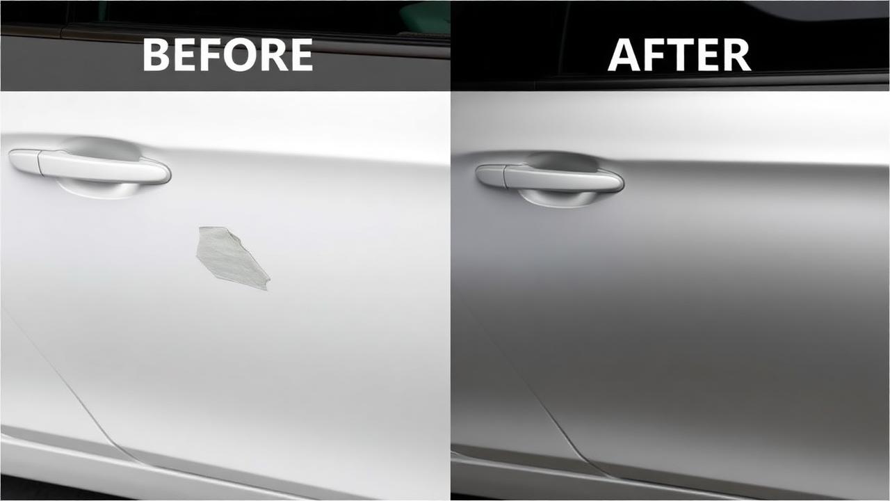 Door dent removal before and after